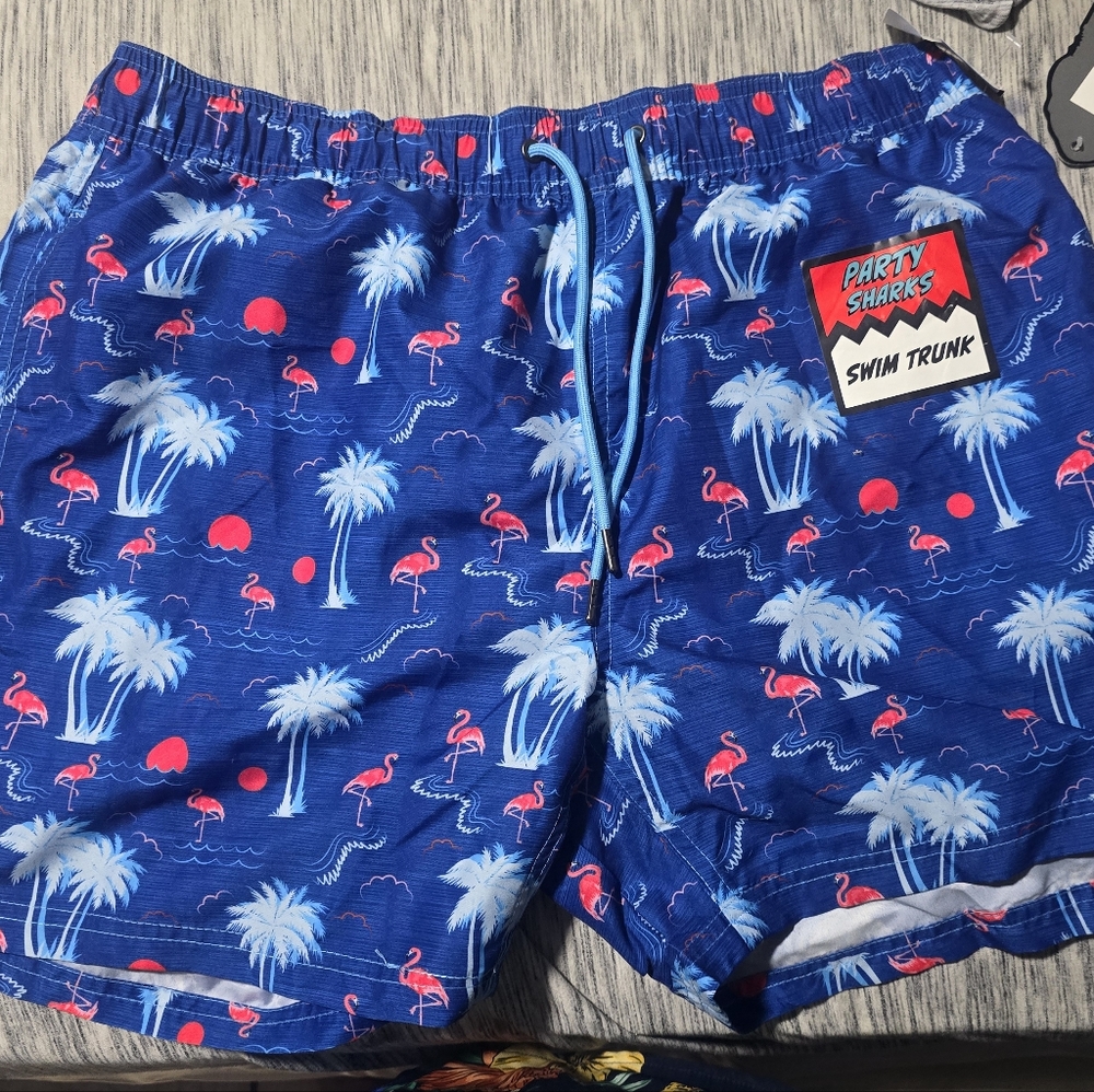 New Party sharks Mens swimming pant size xl